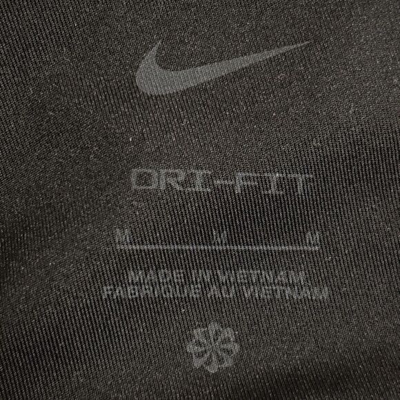 NIKE RUN DVN Women's Sports Bra Size Medium Black Grey Swoosh Activewear - Picture 10 of 10